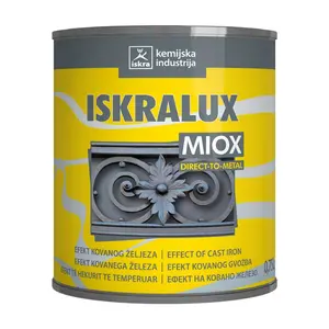 Boja za metal Iskra Miox crna 0,75L