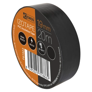 Izolir traka EMOS 19mm/20m - CRNA