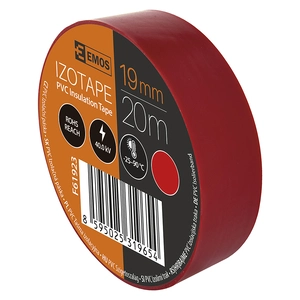 Izolir traka EMOS 19mm/20m - CRVENA