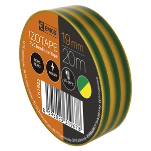Izolir traka EMOS 19mm/20m - ŽUTO-ZELENA