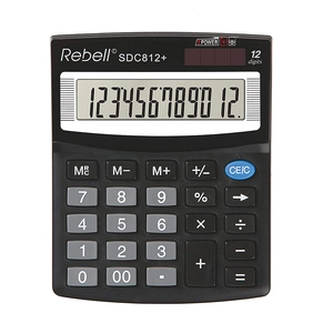 Kalkulator REBELL SDC412 BLACK