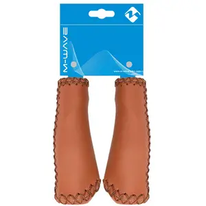 Ručica volana-grip M-WAVE, treking, koža, smeđa
