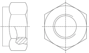 Metalna matica SIGURNOSNA DIN 985/8 M5 ZN