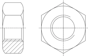 Metalna matica ŠESTEROKUTNA DIN 934/8 M20 ZN