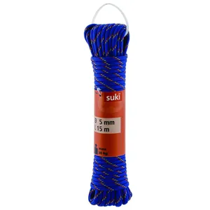 Uže SUKI PLAVO-CRVENO-ŽUTO 5mm 15m