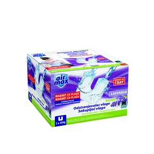 Sakupljač vlage AirMax BISON MAGNET punjenje LAVANDA 2x450g