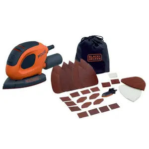 Vibracijska brusilica BLACK&DECKER MOUSE BEW230BCA-QS + 10 DIJ.PRIBOR
