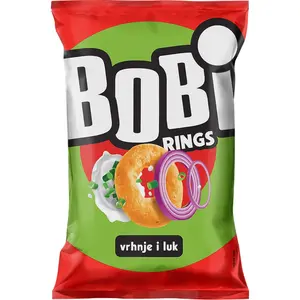 Grickalica BOBI RINGS VRHNJE I LUK 70g
