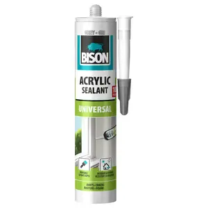 Kit za brtvljenje Bison akrilno brtvilo Univerzal sivo 300 ml