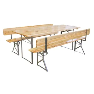 Drvena vrtna garnitura PIVSKA S NASLONOM 200x80cm - PIA