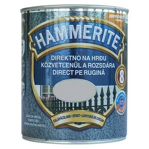 Boja za metal HAMMERITE HAMMERED - EFEKT LAK MAX SREBRNOSIVA 0,25L-1
