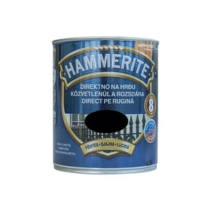 Boja za metal HAMMERITE SMOOTH - SJAJNI LAK CRNA 0,25L