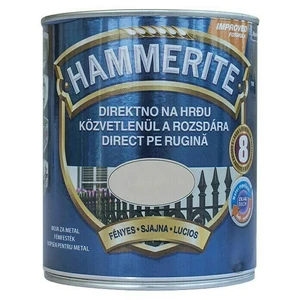 Boja za metal HAMMERITE SMOOTH - SJAJNI LAK SREBRNA 0,25L