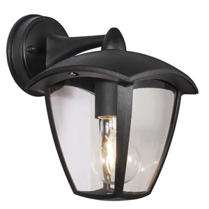 Zidna rasvjeta FEROTEHNA LANTERNA 1xE27 60W BLACK DOWN 4 GLASS