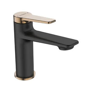 Miješalica za vodu KUCHINOX ALANIS ZA UMIVAONIK SA POP-UP SIFONOM CRNA/ROSE GOLD 22cm