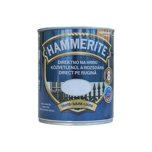 Boja za metal HAMMERITE SMOOTH - SJAJNI LAK BIJELA 0,75L