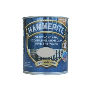Boja za metal HAMMERITE SMOOTH - SJAJNI LAK SREBRNA 0,75L