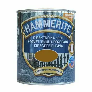 Boja za metal HAMMERITE HAMMERED - EFEKT LAK MAX ZLATNA 0,75L