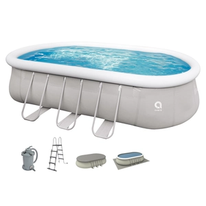 Montažni bazen AVENLI OVALNI 6.1m x 3.6m x 1.22m SET + PUMPA