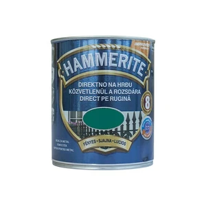 Boja za metal HAMMERITE SMOOTH - SJAJNI LAK ZELENA 0,75L