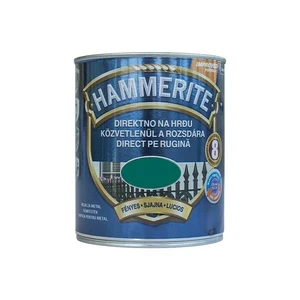 Boja za metal HAMMERITE SMOOTH - SJAJNI LAK TAMNO ZELENA 0,75L