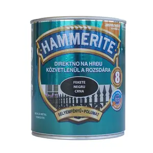 Boja za metal HAMMERITE SATIN - POLUMAT CRNI 0,75L