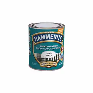 Boja za metal HAMMERITE SATIN - POLUMAT BIJELI 0,75L