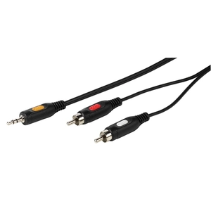VIVANCO 46031, RCA M x2 na 3.5MM M, 2.5M