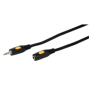 VIVANCO 46057, 3.5MM M na 3.5MM Ž, PRODUŽNI, 5mM, CRNI