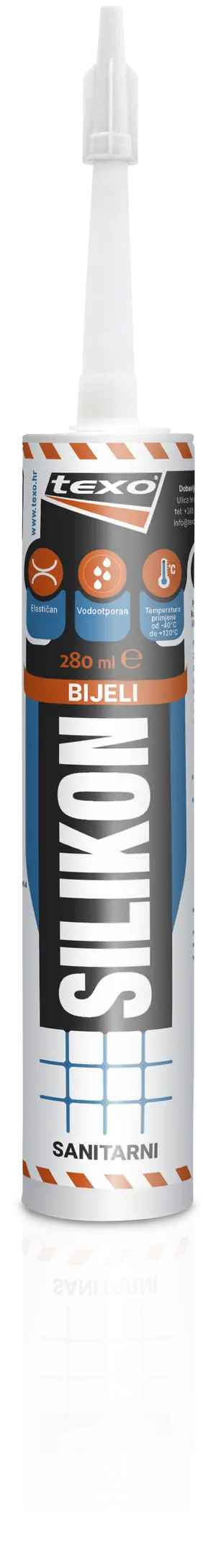 Silikon TEXO SANITARNI BIJELI 280ML