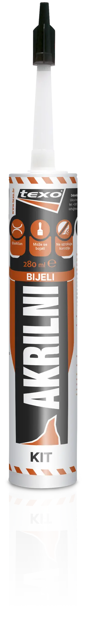 Kit za brtvljenje TEXO AKRILNI BIJELI 280ML