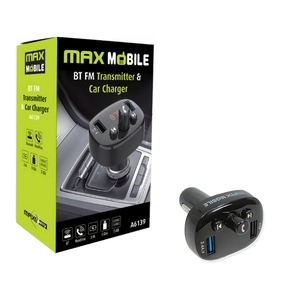 FM transmiter MAXMOBILE AUTO PUNJAČ A6139 2XUSB,3.4A