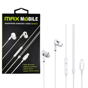MAXMOBILE SLUŠALICE HANDSFREE WE08 LIGHTNING, ZA IPHONE