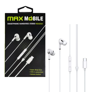MAXMOBILE SLUŠALICE HANDSFREE WE08TYPE-C