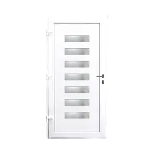 PVC ulazna vrata SAMOPEV LUXY 70 100x210 INOX L ANTRACIT-1