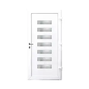PVC ulazna vrata SAMOPEV LUXY 70 100x210 INOX D ANTRACIT-1