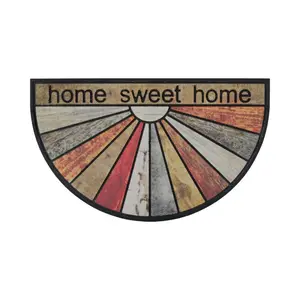 Otirač LUANCE HOME SWEET HOME, POLUMJESEC, GUMENI 45x75cm