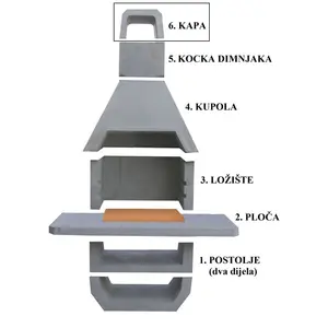 Kapa za vanjski kamin 4A-1