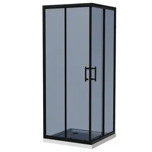 Tuš kabina Stil S241G kvadratna Blue/Grey, 90x90x195 cm