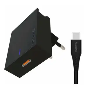 SWISSTEN PUNJAČ AC220, SUPER FAST ZA SAMSUNG, 25W, KABEL USB-C/USB-C, CRNI
