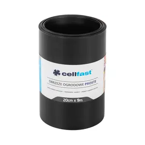 Cellfast PVC rubnjak za gredice crni 20 cm x 9 m