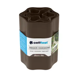 Cellfast PVC rubnjak za gredice smeđi 25 cm x 9 m