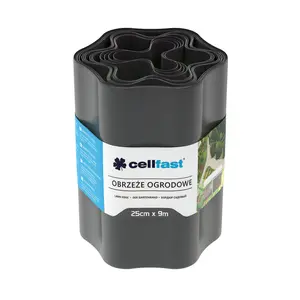 Cellfast PVC rubnjak za gredice graphite 25 cm x 9 m