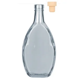 Staklena boca VETRO FLAT 200ML + ČEP