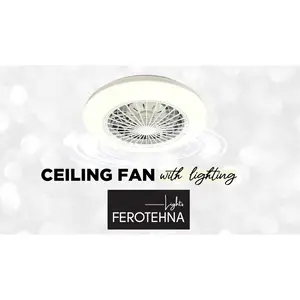 Stropni ventilator Ferotehna 48W 6350lm 3000-6500K ,48,6cm ,daljinski upravljač LIVIA-3
