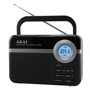 Prijenosni radio AKAI PR006A-471U CRNI