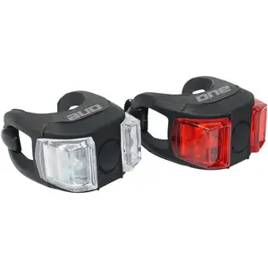 ONE PREDNJE I ZADNJE SVJETLO LED, 6/2 Lm,CRNO/ZELENO