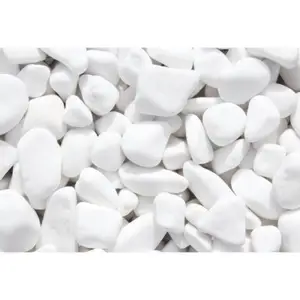 Ukrasni kamen OBLUTAK MRAMORNI BIJELI 50-80mm, 25 KG 43666