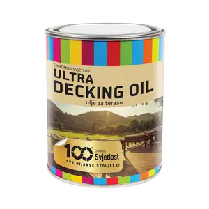 Specijalni premaz za drvo Chromos Svjetlost Ultra Decking Oil bezbojni 0,75 l