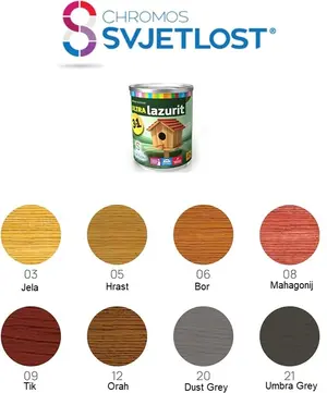 Lazura za drvo Chromos Svjetlost Ultra Lazurit 3in1 umbra grey 21 0,75 l-1